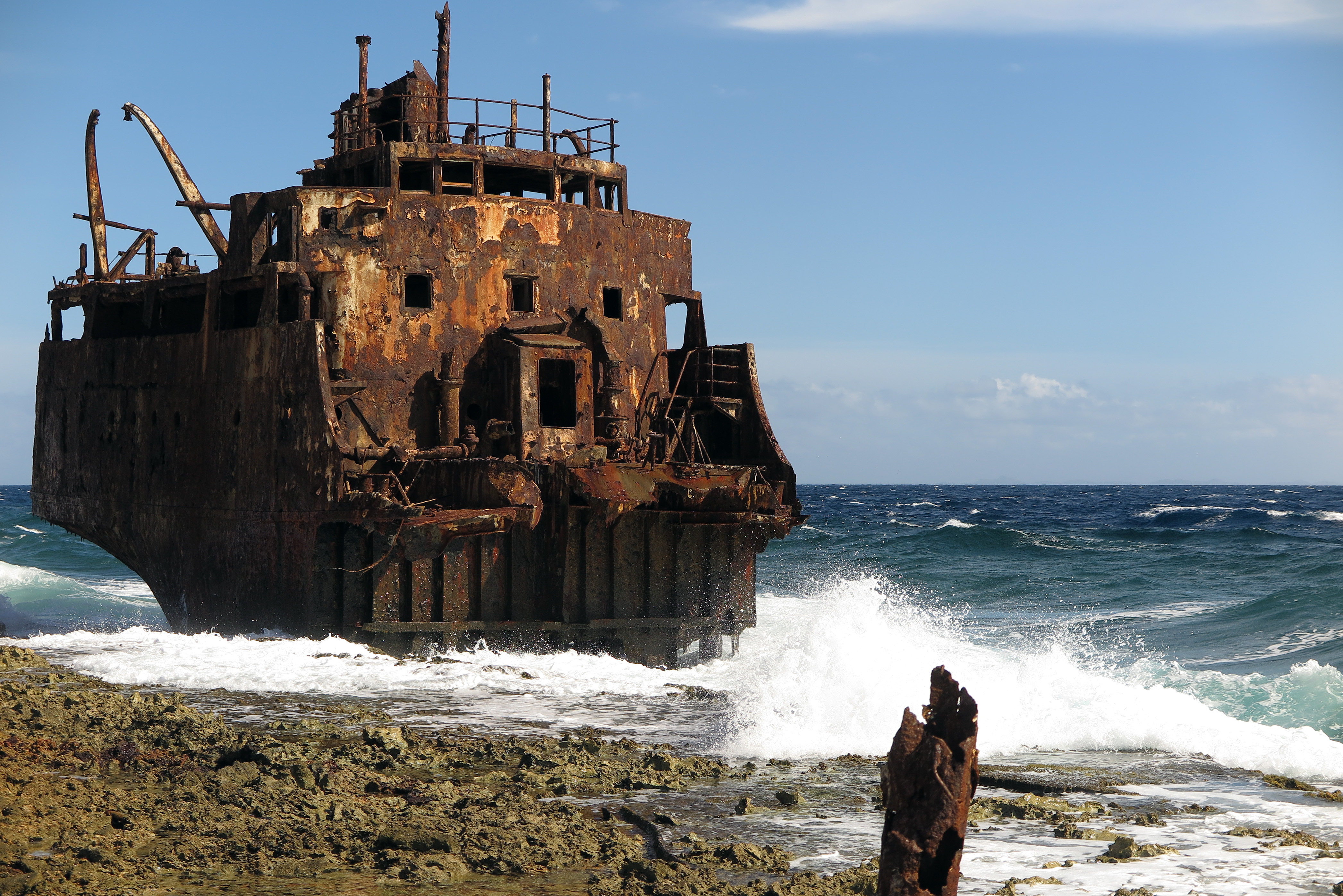 2018-01-24 - 10-44-28 - Klein Curacao - Wrack Tanker